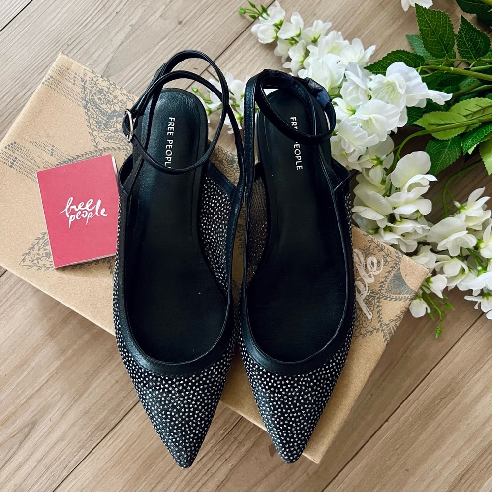 Free People Sheer Glitter Jules Flats